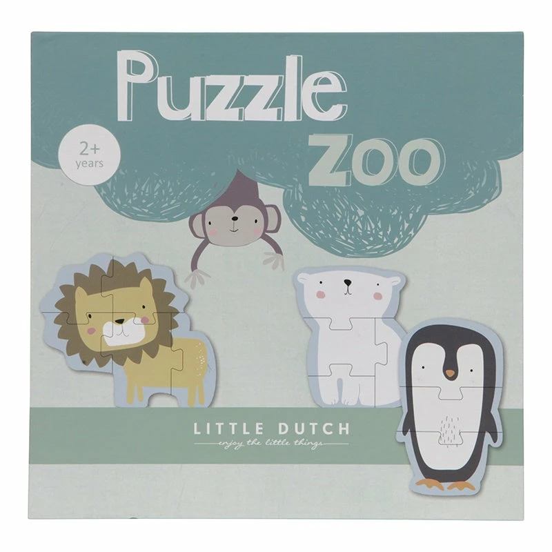 Little Dutch Toys LD Animal Zoo Puzzle - 6 Pcs 3 Little Dutch Toys LD Animal Zoo Puzzle - 6 Pcs