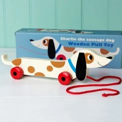 Rex International Toys Pull Toy Charlie The Sausage Dog
