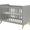 Bopita Fenna Cot 60 X 120 Grey/ Natural Baby Furniture 1 Bopita Fenna Cot 60 X 120 Grey/ Natural Baby Furniture