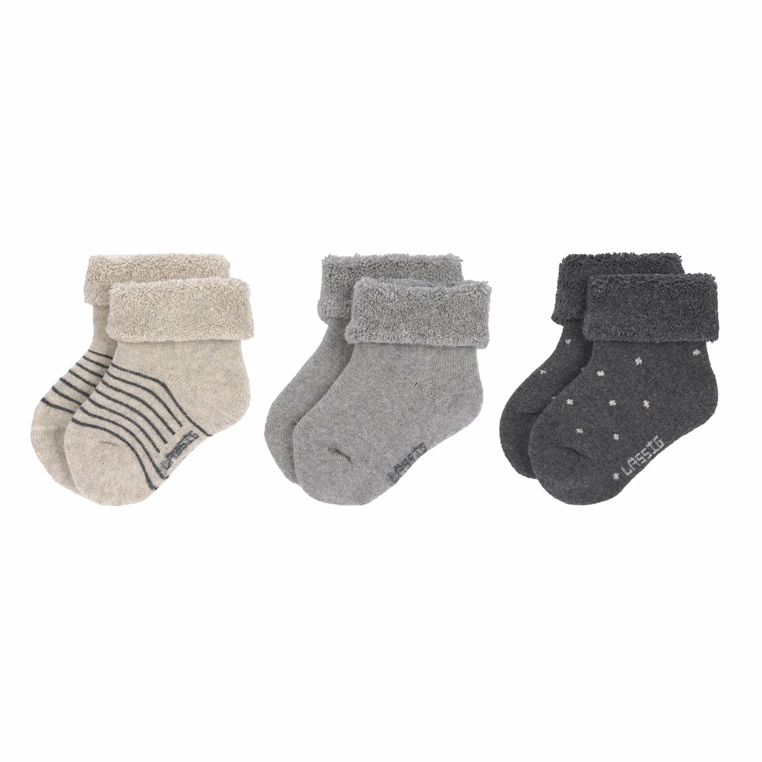 Lässig Linen Newborn Socks 3pcs 3 Lässig Linen Newborn Socks 3pcs