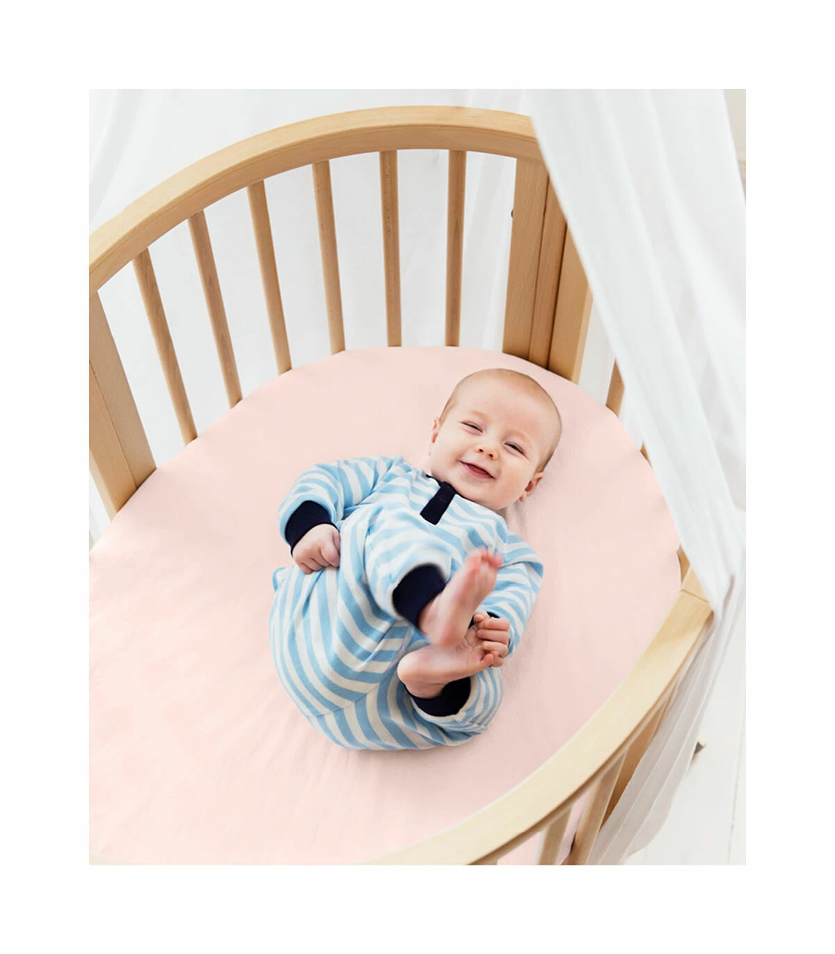 STOKKE Sleep Mini Fitted Sheet Linen 10 STOKKE Sleep Mini Fitted Sheet Linen