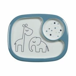 Done By Deer Yummy Mini Compartment Plate Dreamy Dots