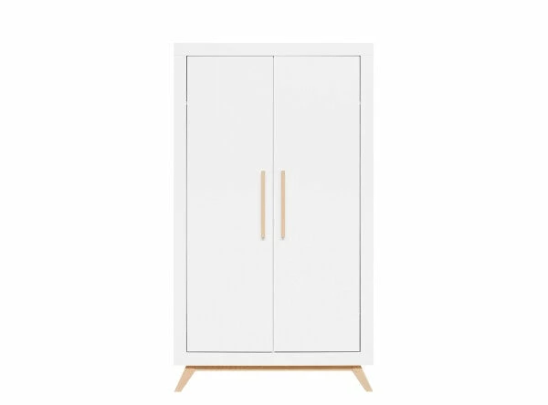 Bopita Fenna 2 Doors Wardrobe White/Natural 3 Bopita Fenna 2 Doors Wardrobe White/Natural