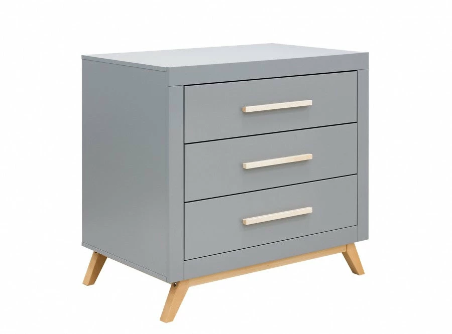 Bopita Baby Furniture Fenna 3 Drawer Dresser Grey/ Natural 4 Bopita Baby Furniture Fenna 3 Drawer Dresser Grey/ Natural