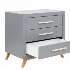 Bopita Baby Furniture Fenna 3 Drawer Dresser Grey/ Natural 9 Bopita Baby Furniture Fenna 3 Drawer Dresser Grey/ Natural
