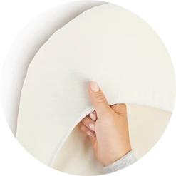 BabyBjörn Fitted Sheet For Cradle White Organic