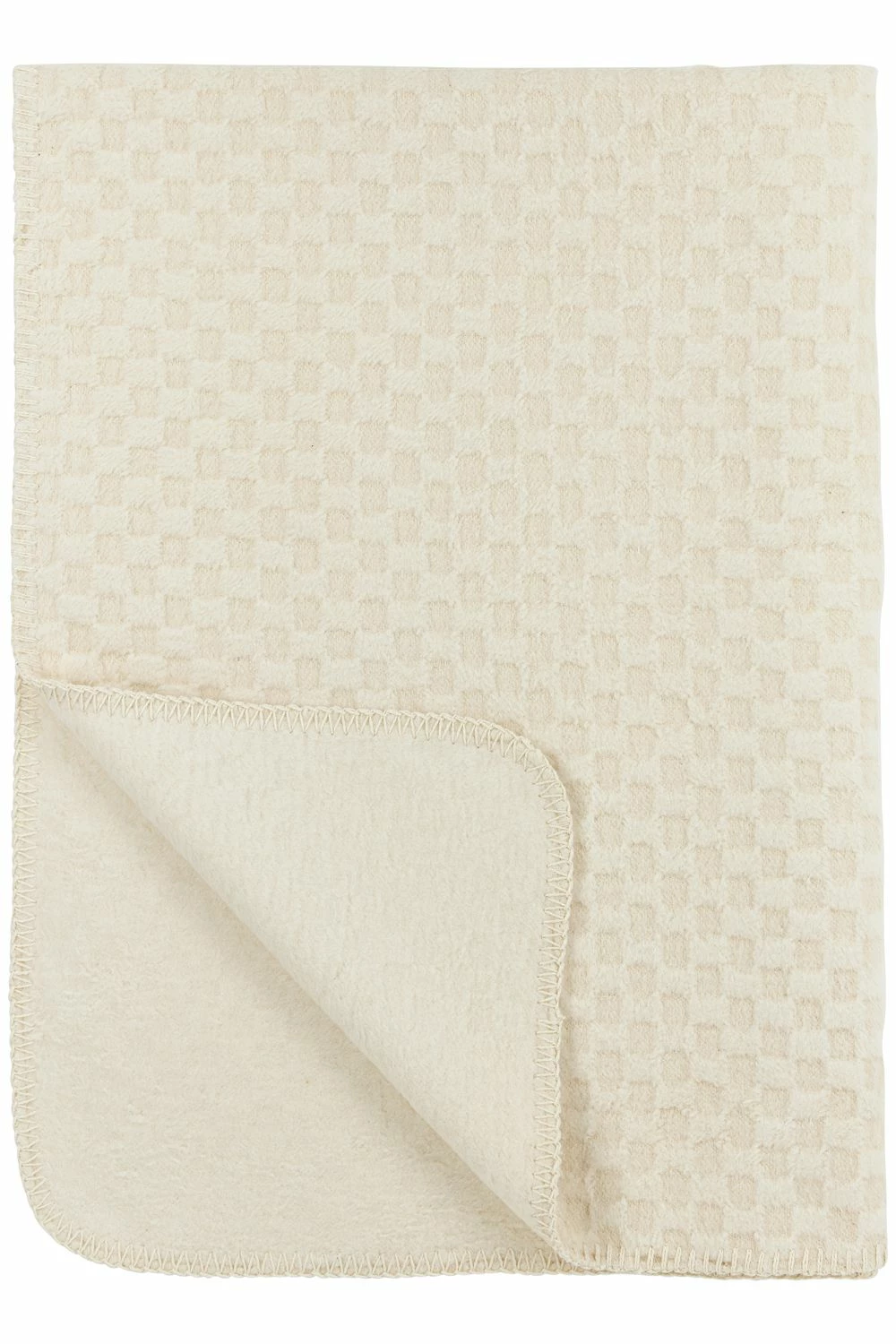 Meyco Blanket Grid Gots Cotton Natural Linen 3 Meyco Blanket Grid Gots Cotton Natural Linen