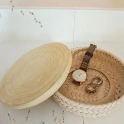 Handed By Wonder Basket Plus Bamboo Lid Small