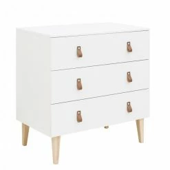 Bopita Indy 3 Drawer Dresser White/ Natural Baby Furniture