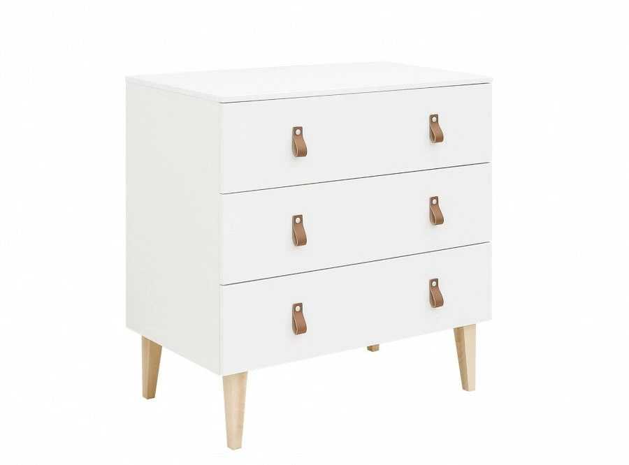Bopita Indy 3 Drawer Dresser White/ Natural Baby Furniture 4 Bopita Indy 3 Drawer Dresser White/ Natural Baby Furniture