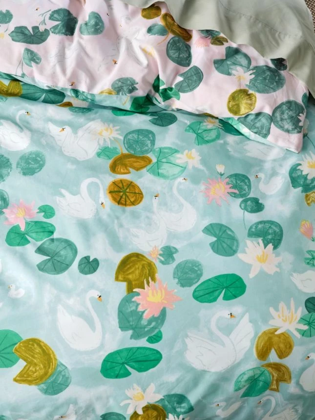 Linenhouse Linen Duvet Cover Set Swanning Around 4 Linenhouse Linen Duvet Cover Set Swanning Around