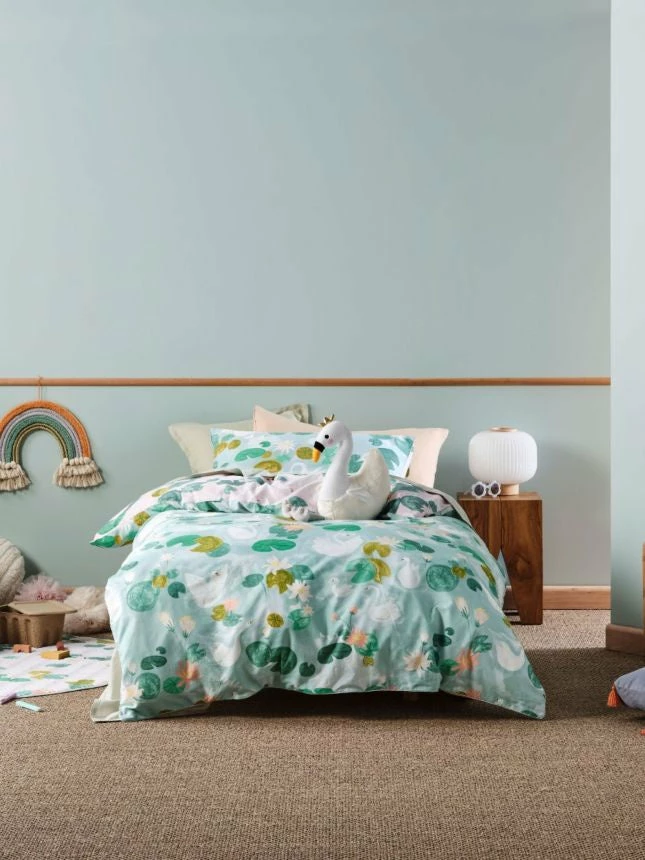 Linenhouse Linen Duvet Cover Set Swanning Around 3 Linenhouse Linen Duvet Cover Set Swanning Around