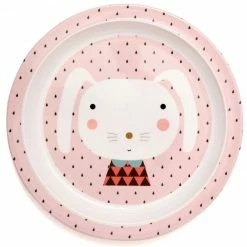 Petit Monkey Melamine Plate Border Drops Feeding