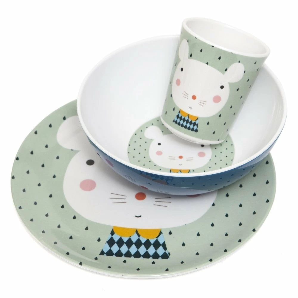 Petit Monkey Melamine Plate Drops 6 Petit Monkey Melamine Plate Drops