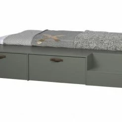 De Eekhoorn Stage Bed + Drawers 80x 200cm Pine Soap