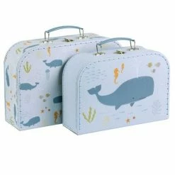 A Little Lovely Company Kiddies Bags Suitcase Set