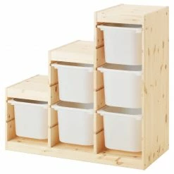 Ikea Trofast Element Wood 94x44x91 +6 Boxes