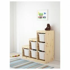 Ikea Trofast Element Wood 94x44x91 +6 Boxes