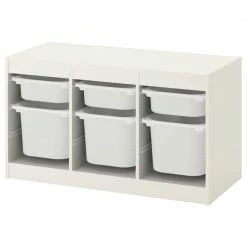 Ikea Baby Furniture Trofast Combination White 6 Boxes
