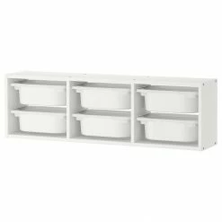 Ikea Trofast Wall Storage Combination + 6 Boxes