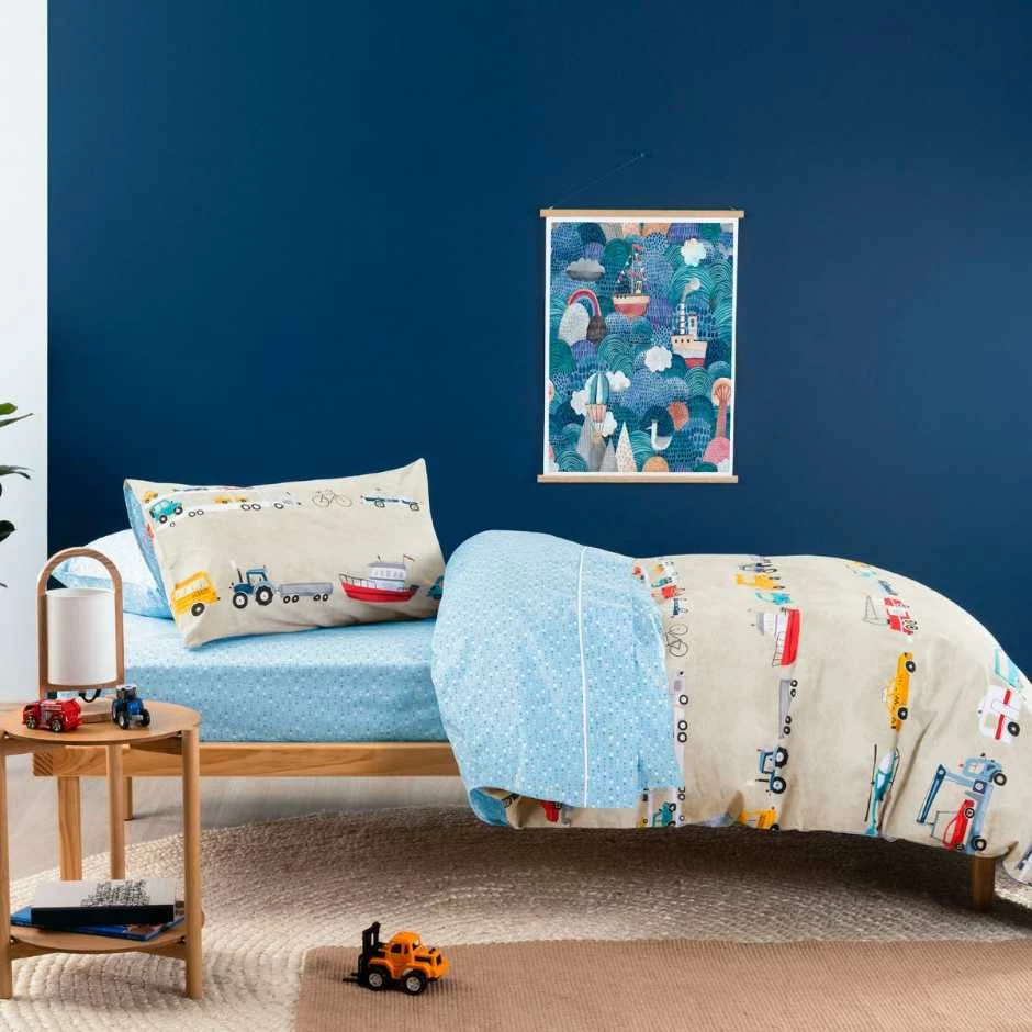 Poppiseed Duvet Cover Set Traffic Stop Multi Linen 4 Poppiseed Duvet Cover Set Traffic Stop Multi Linen