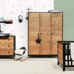 Bopita Vintage Honey Cot 120x 60cm Baby Furniture